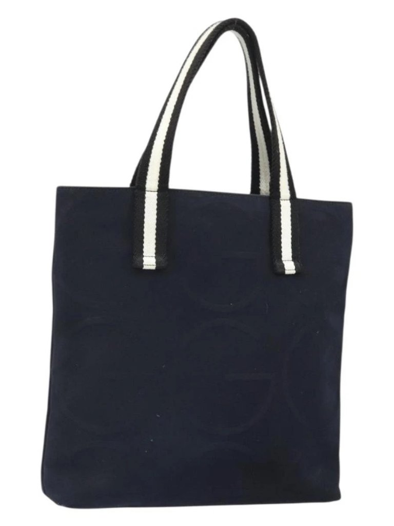 Gucci Tote Bag Canvas Black 140691 Auth Ep13293